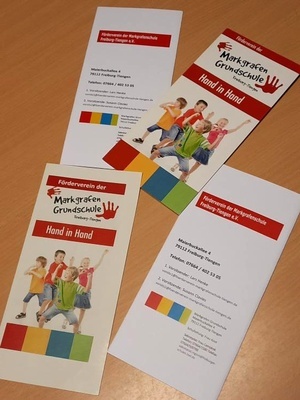 Flyer zum F�rderverein der Markgrafenschule